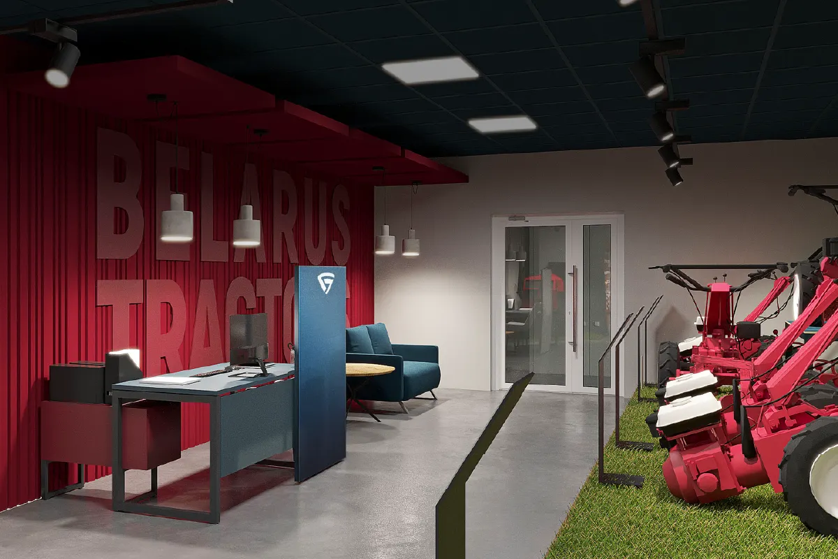 Кейс: BELARUS TRACTORS — фирменный магазин, Минск